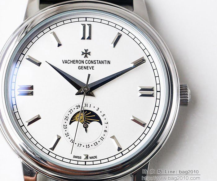 江詩丹頓 Vacheron Constantin LS精品 火爆推薦最新款 升級版 真月相功能腕表系列 男士腕表  wssb4232